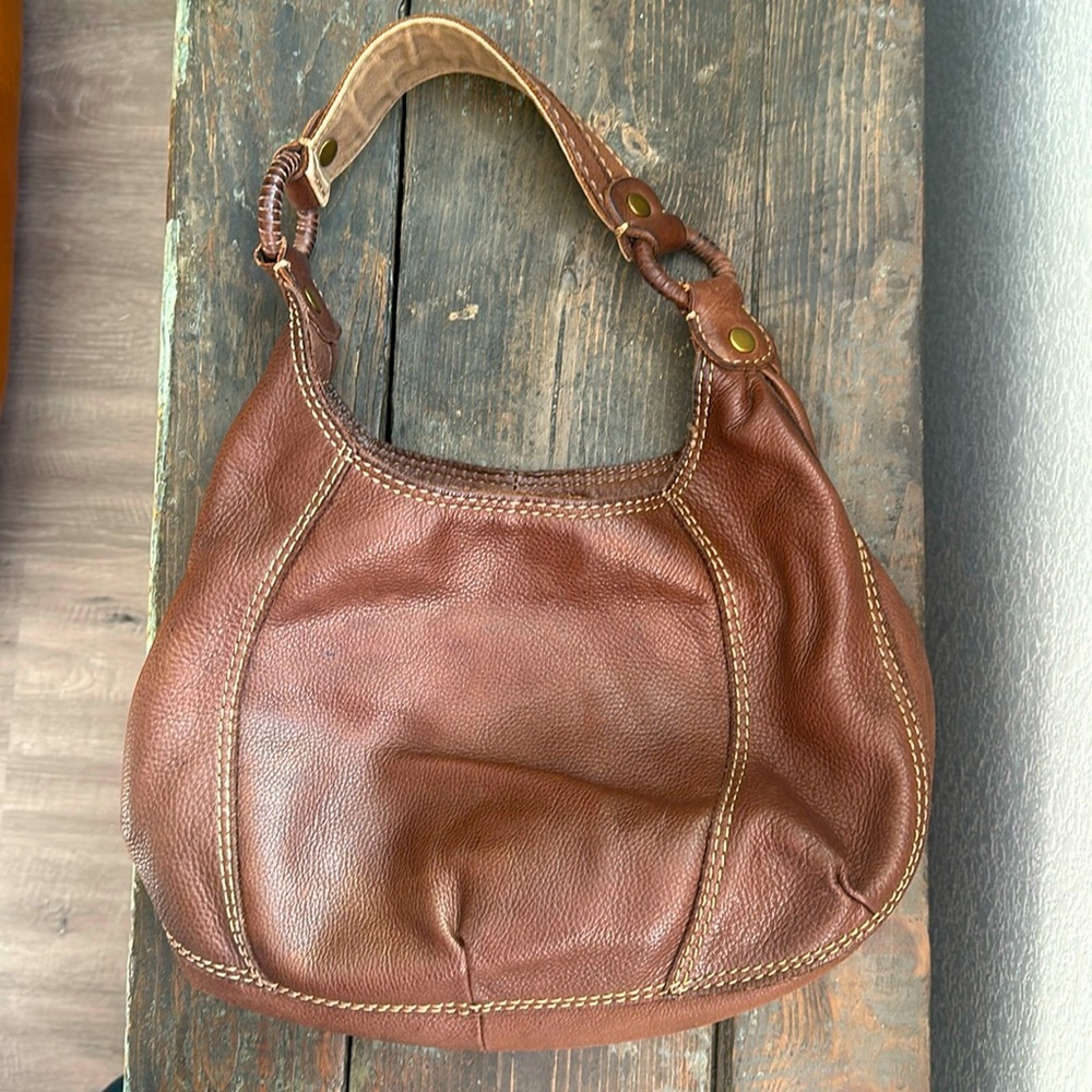 GENUINE LEATHER retro Lucky Brand handbag